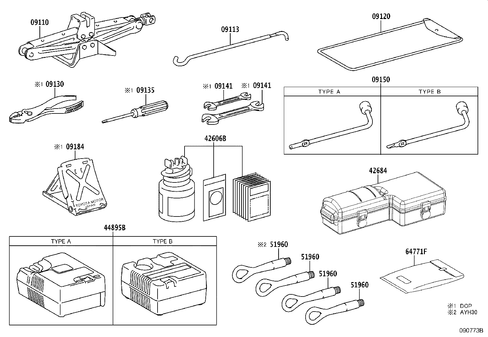 42684-58010 CASE, TIRE REPAIR KIT product image