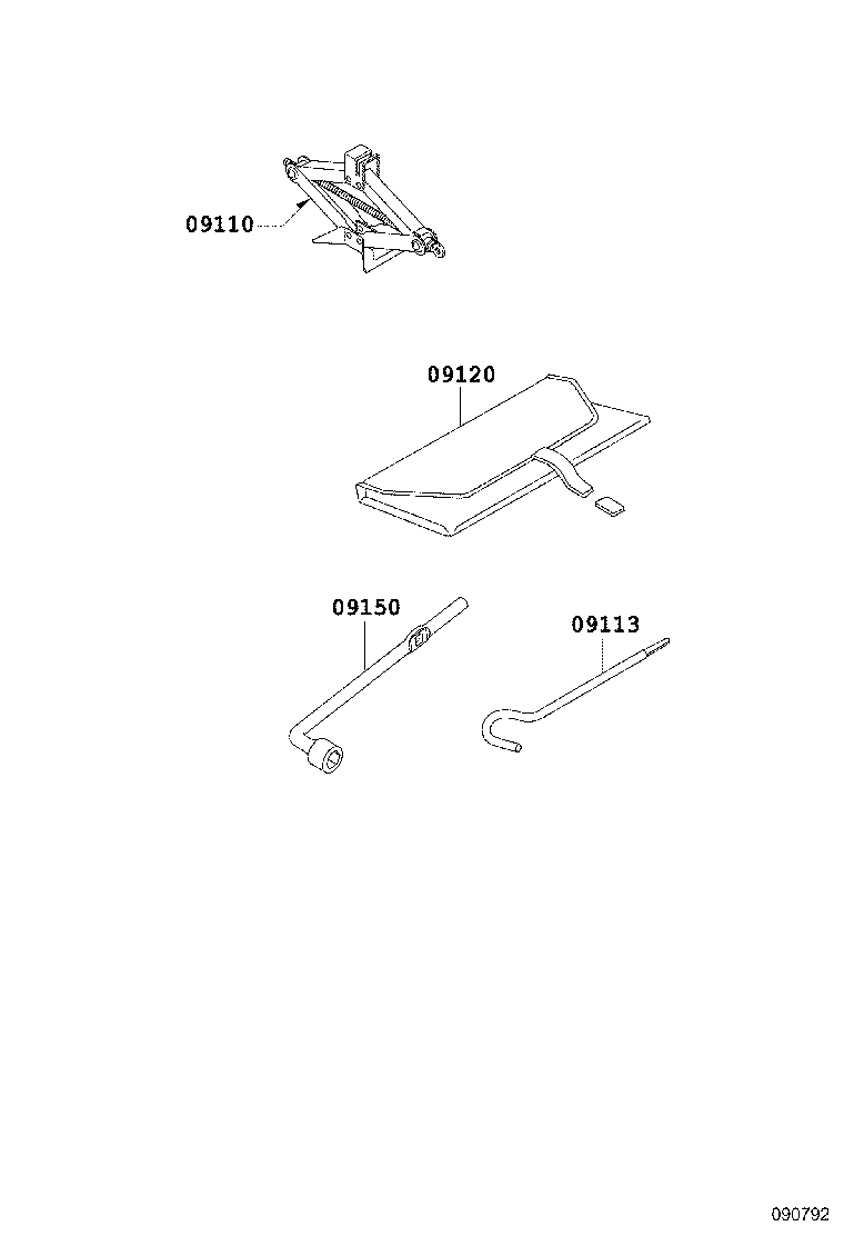 09110-WB002 JACK ASSY product image