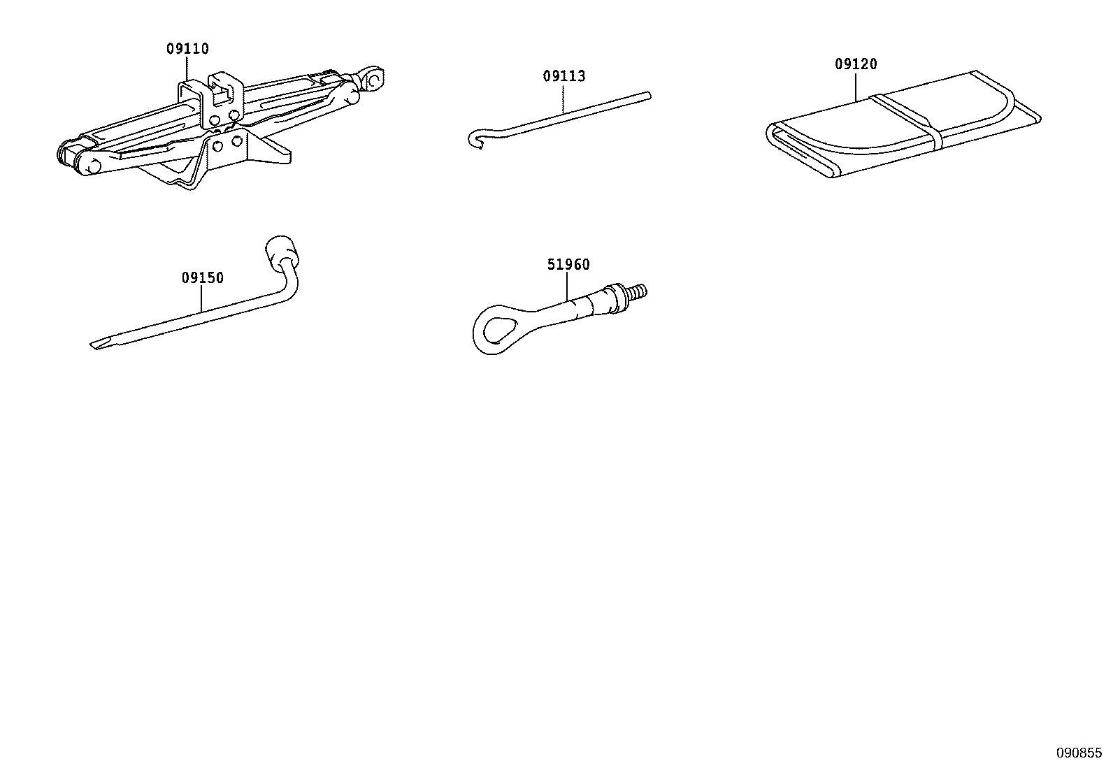 51961-48060 HOOK ASSY, FRONT product image
