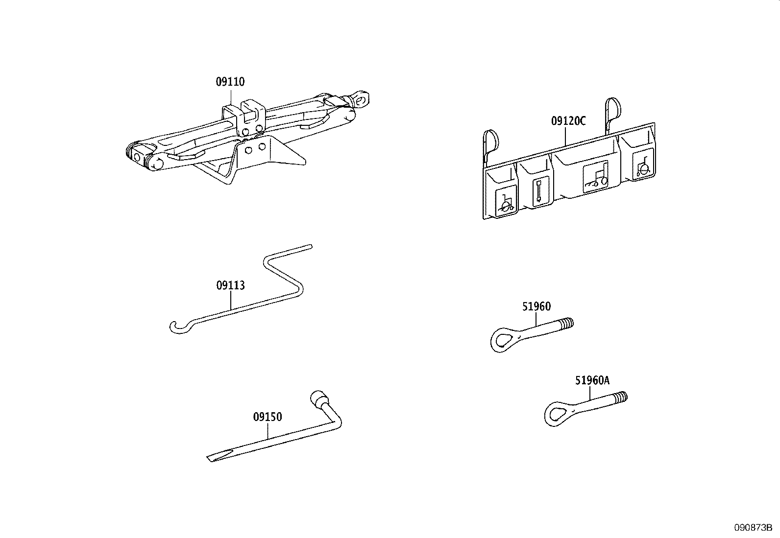 09120-15040 BAG, TOOL(FOR SLOPE) product image