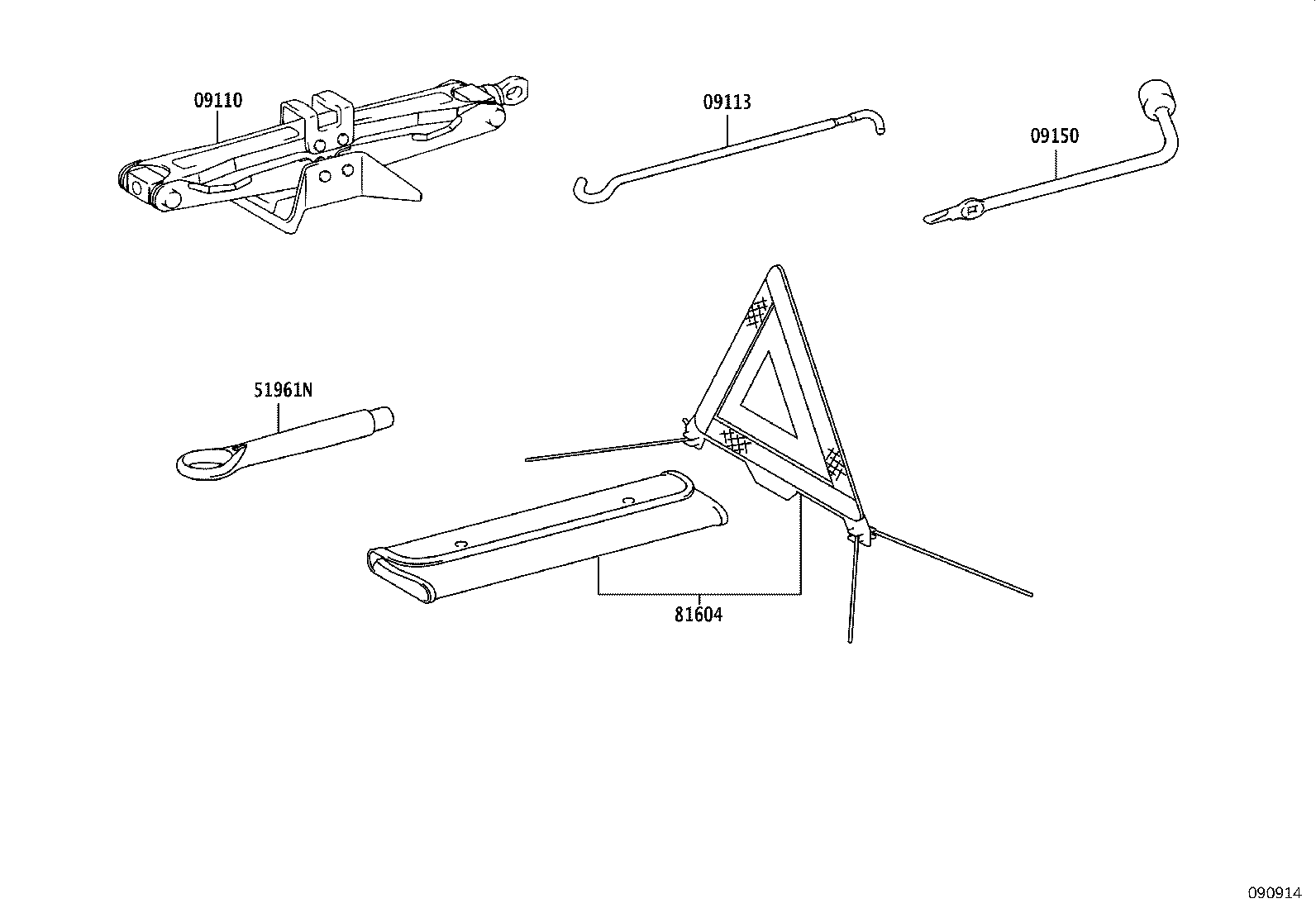 51961-06040 HOOK, TRANSPORT product image