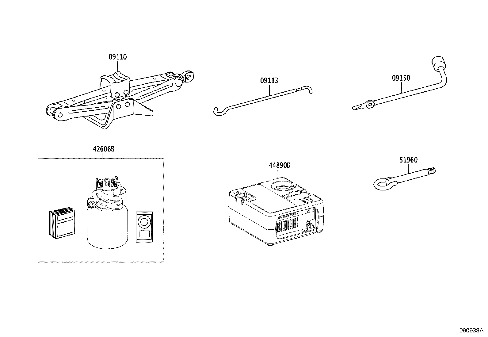 Toyota 44890-42060 COMPRESSOR ASSY, AIR