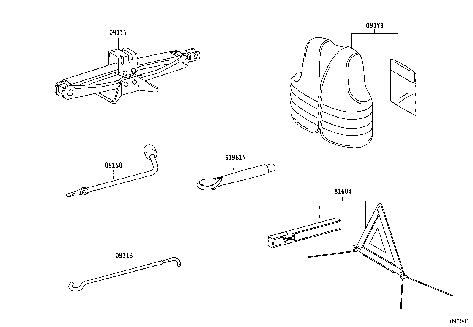 51961-07010 HOOK, TRANSPORT product image