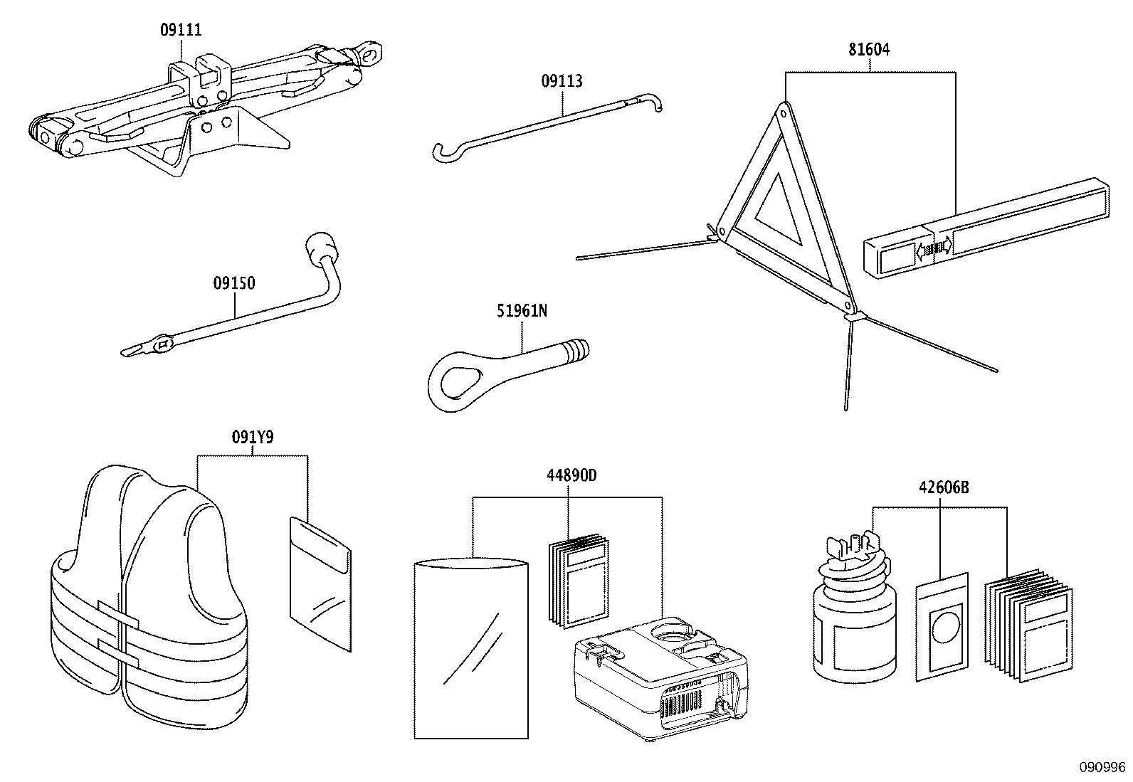 51961-F4040 HOOK, TRANSPORT product image