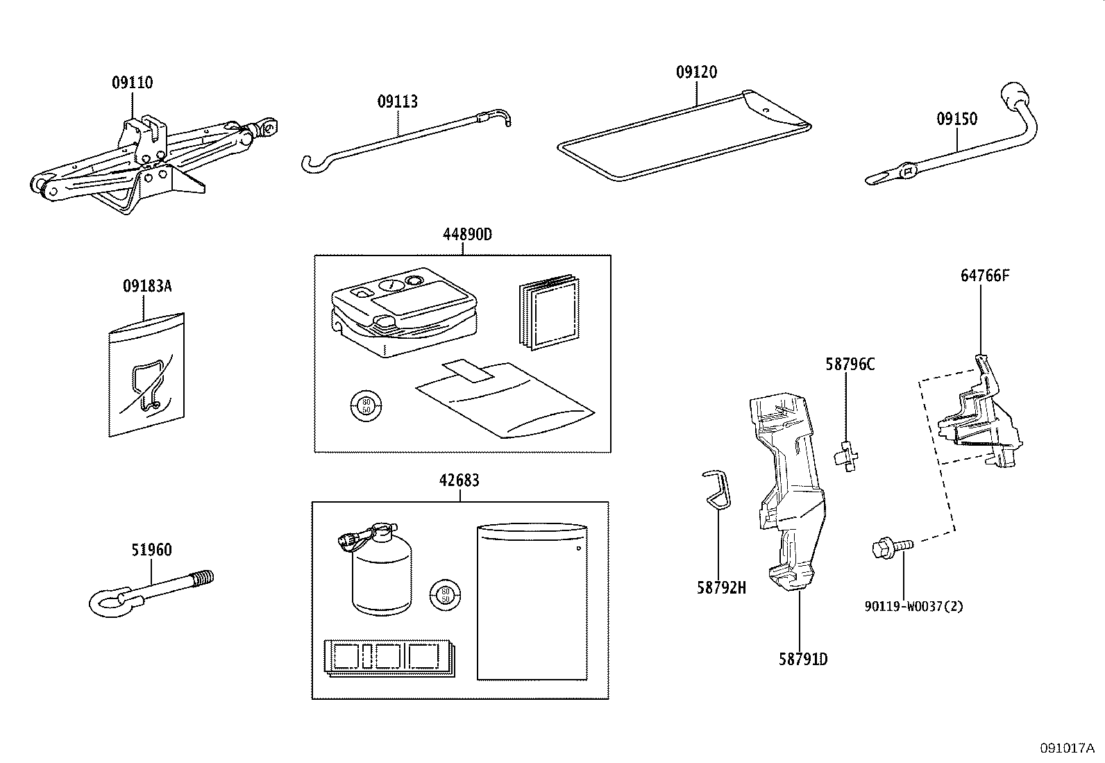 09150-F4010 WRENCH, HUB NUT BOX product image