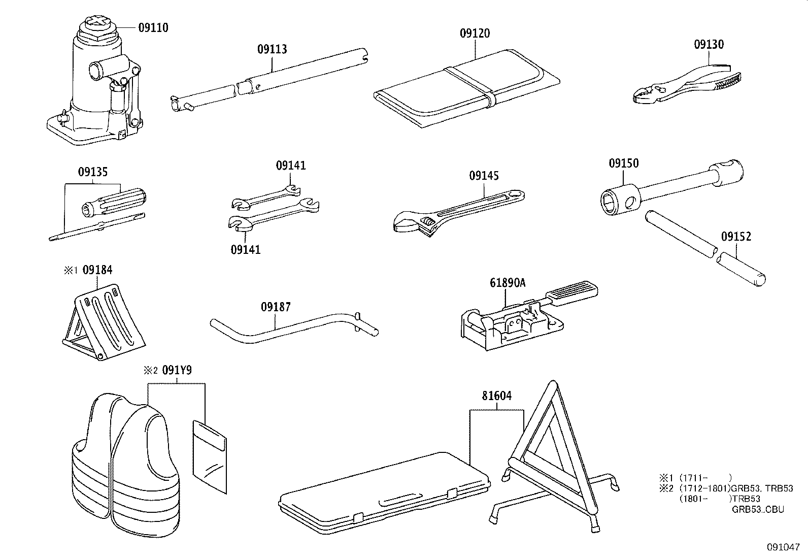 09111-36340 JACK ASSY product image