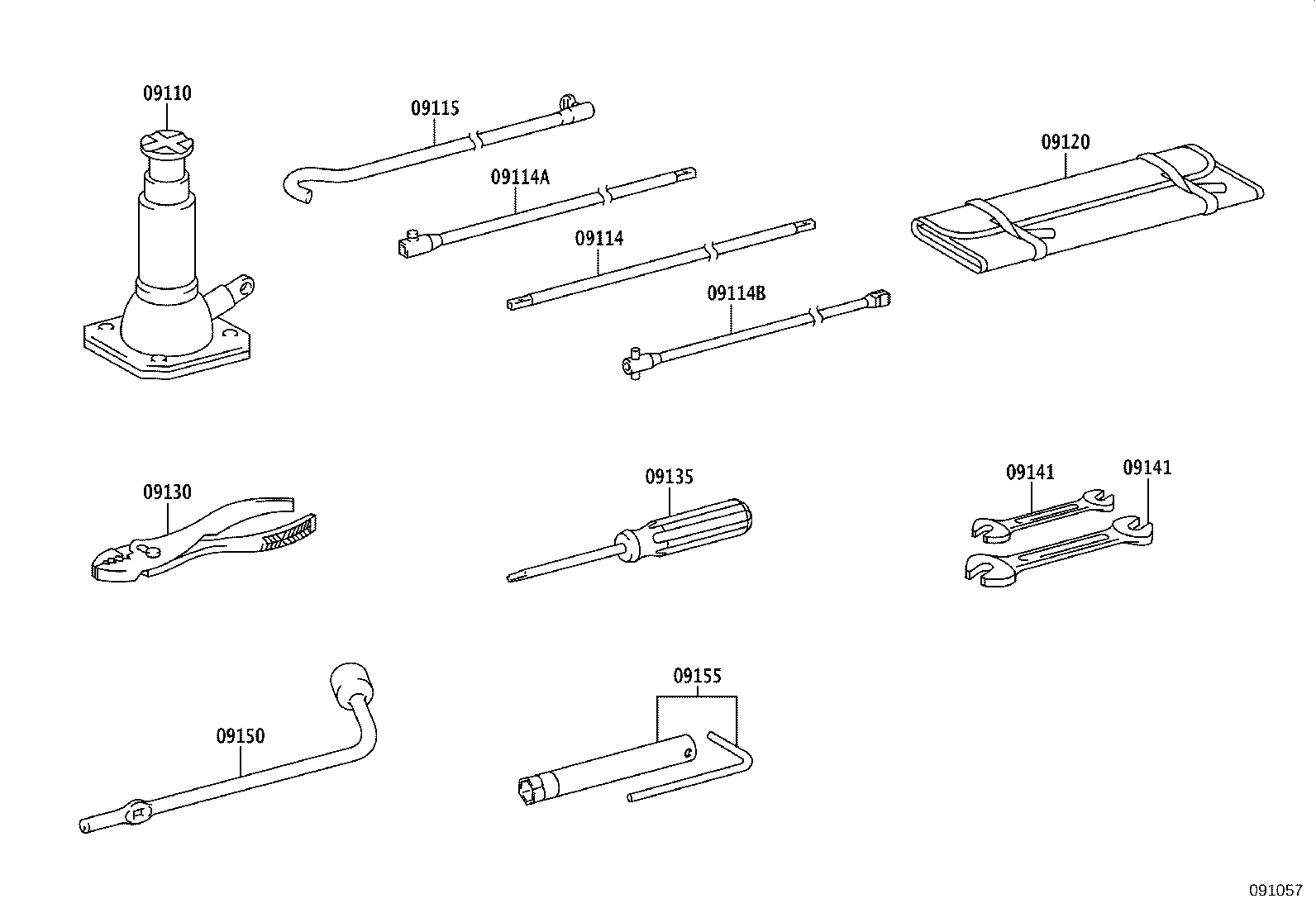 09155-70040 WRENCH, SPARK PLUG product image