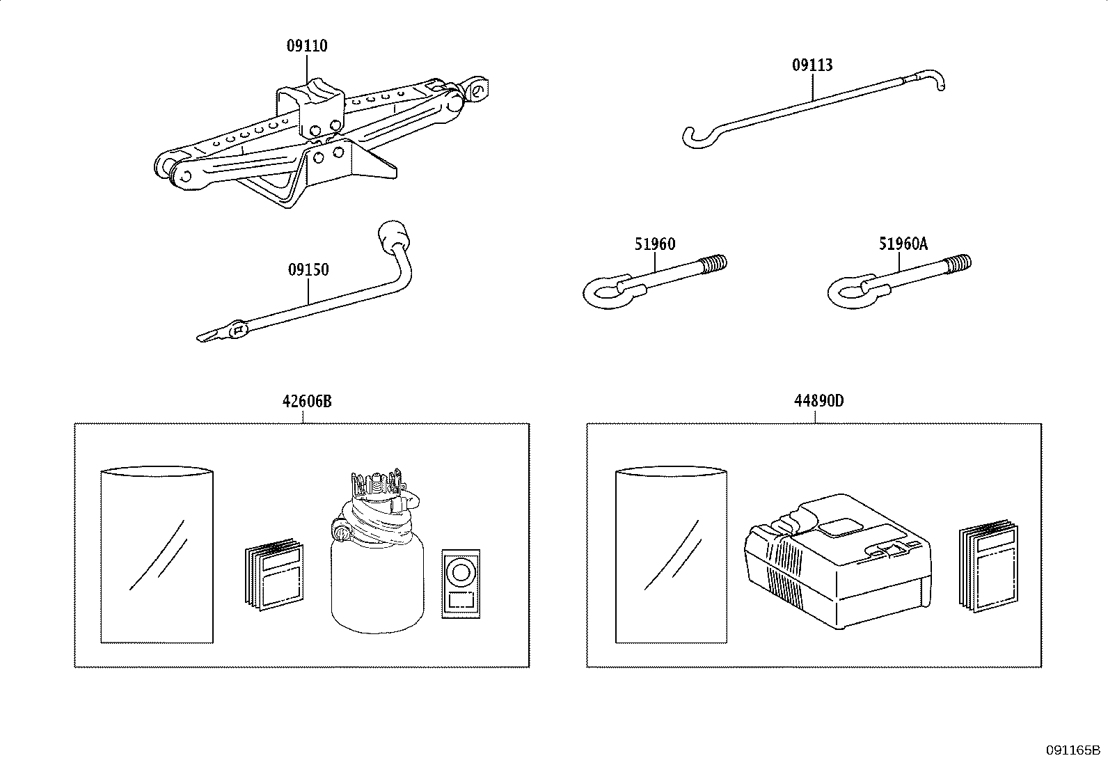 Toyota 51961-33010 HOOK ASSY, FRONT
