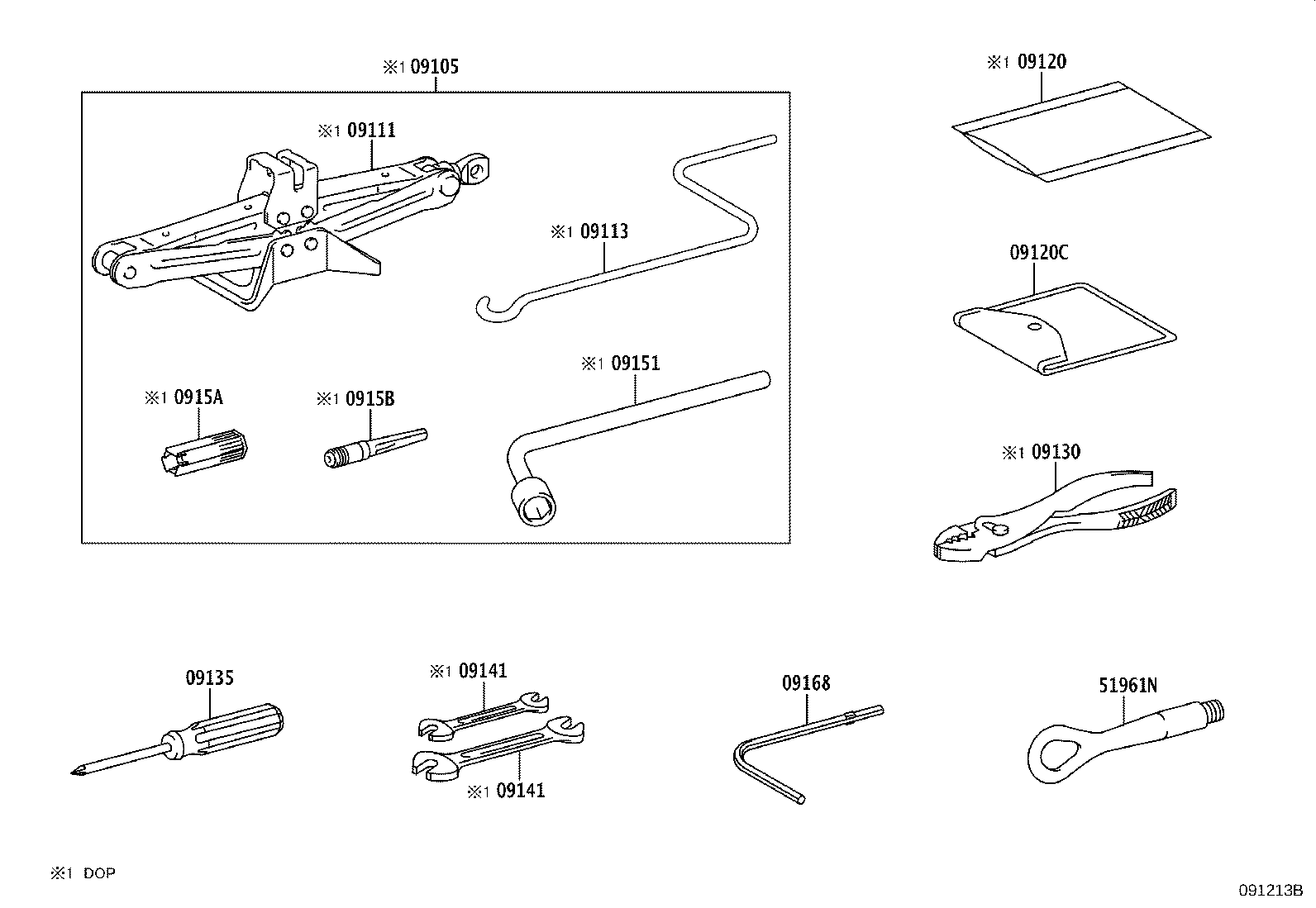 09105-11010 Toyota Reference Part product image