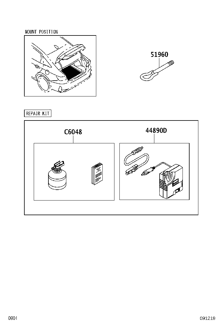 44890-BZ050 COMPRESSOR ASSY, AIR product image