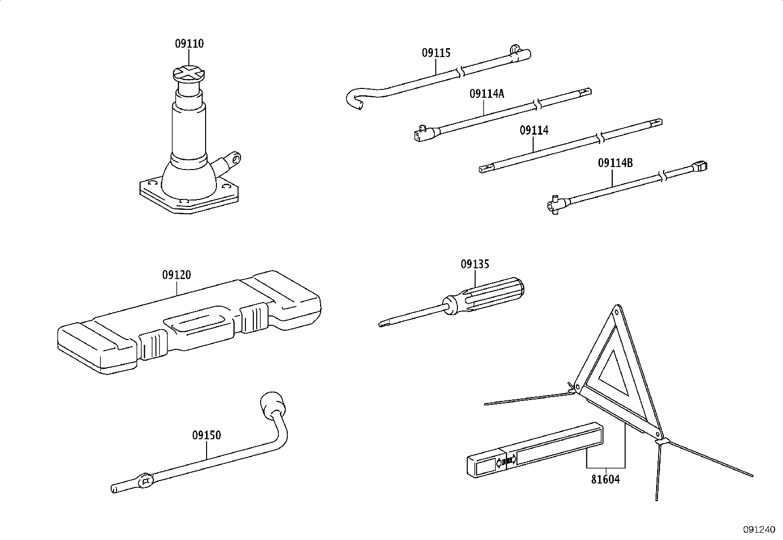 09120-60260 BAG, TOOL product image