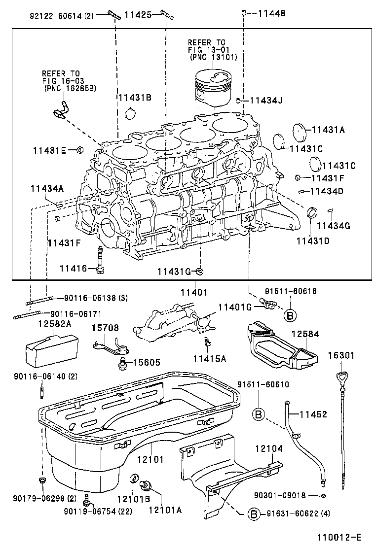 11401-69875 BLOCK SUB-ASSY, CYLINDER product image