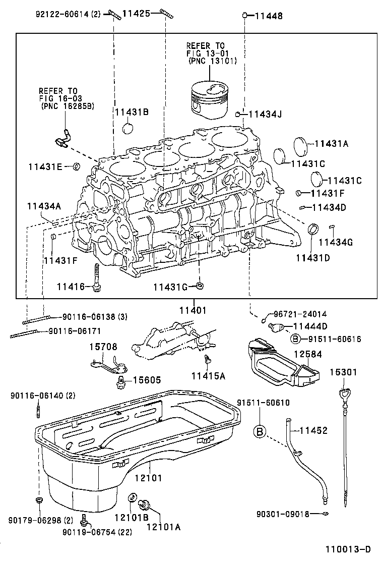 11401-69836 BLOCK SUB-ASSY, CYLINDER product image