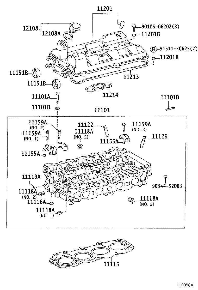 11201-88480 COVER SUB-ASSY, CYLINDER HEAD product image