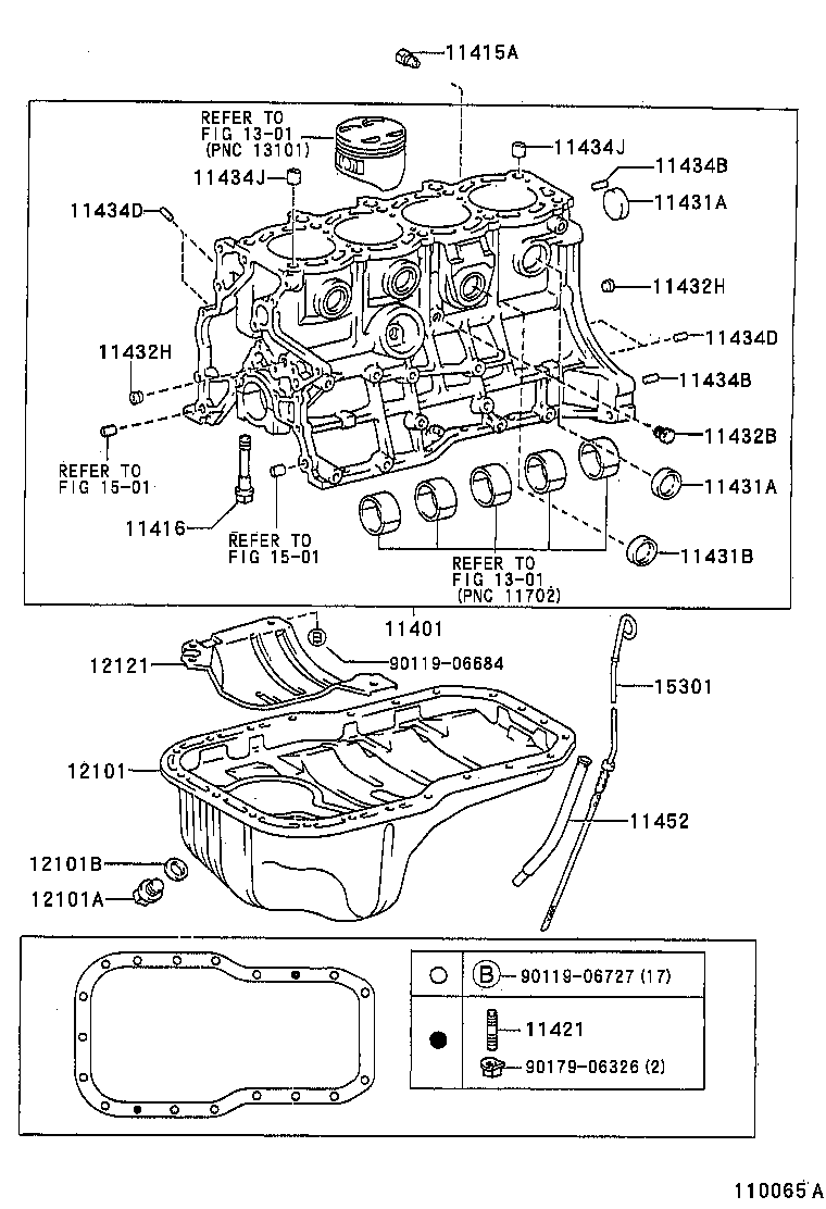 11401-79656 BLOCK SUB-ASSY, CYLINDER product image