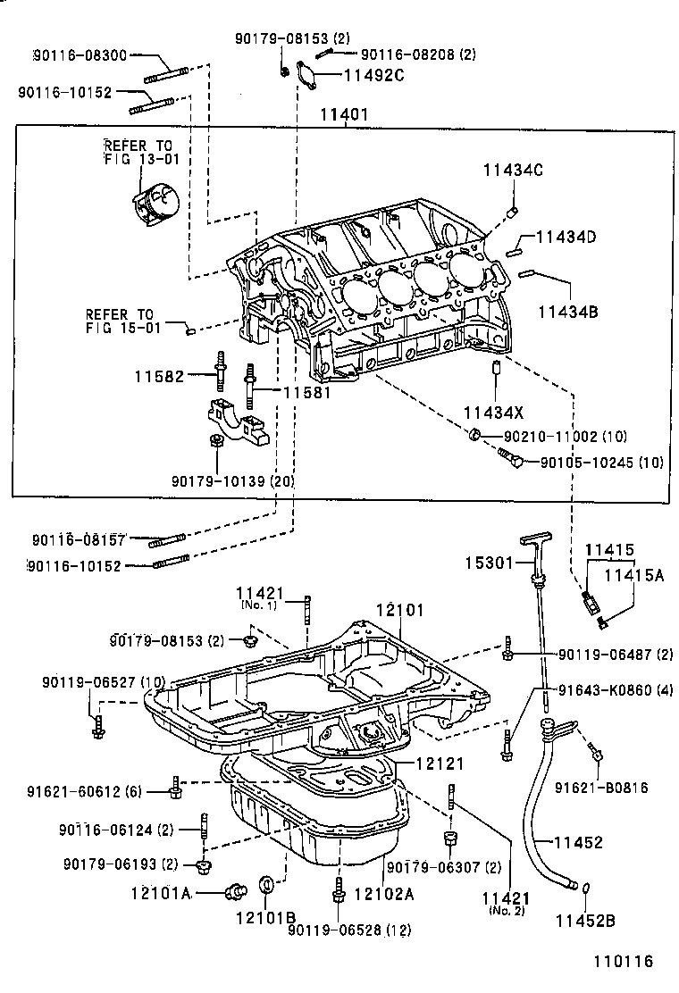 90126-08032 BOLT, STUD(FOR OIL PAN) product image