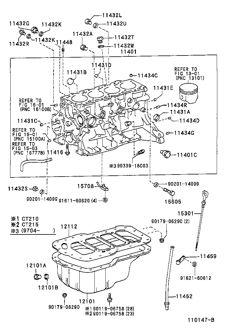 11401-69738 BLOCK SUB-ASSY, CYLINDER product image