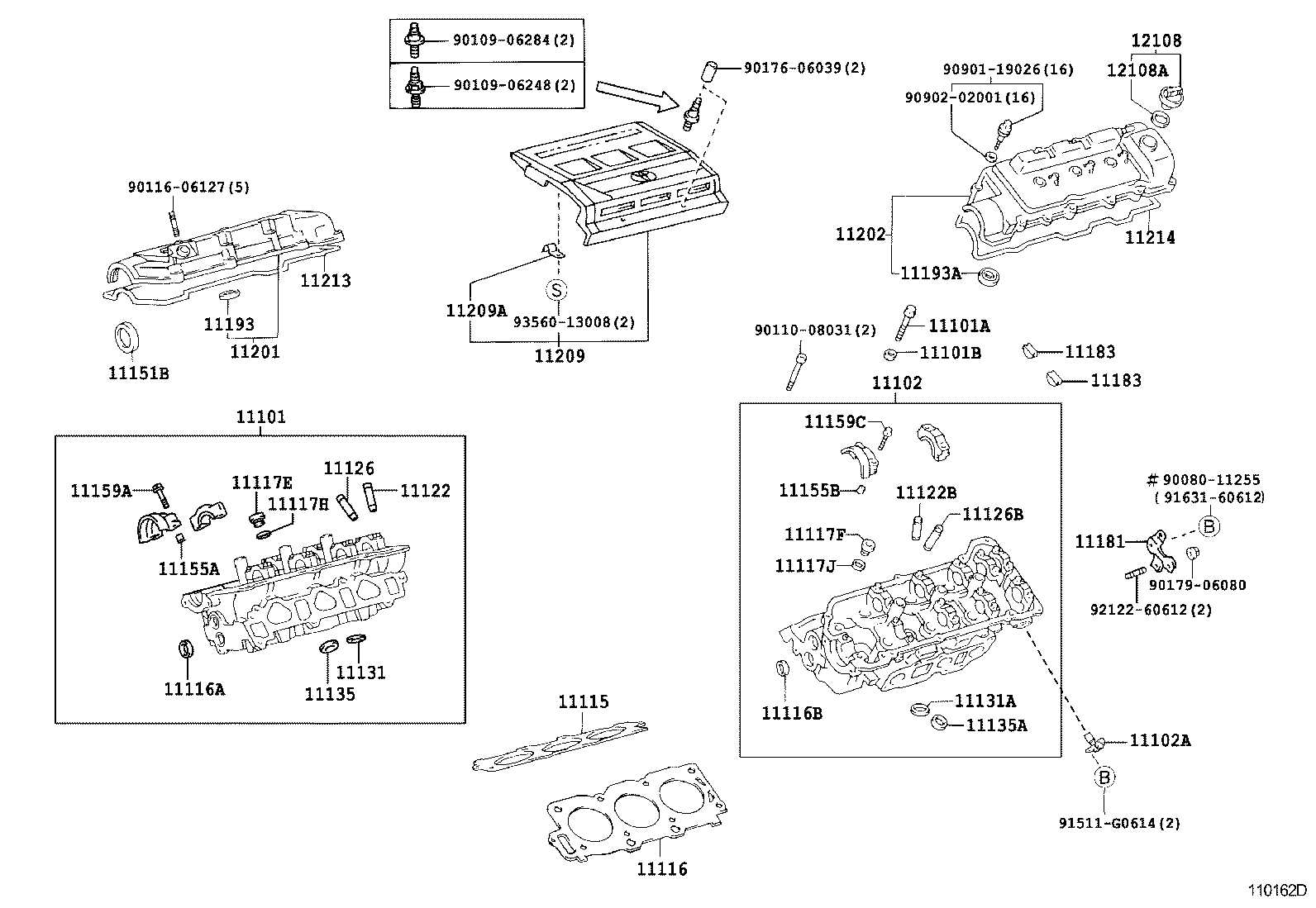 Toyota 11181-20040 PLATE, CYLINDER HEAD, REAR