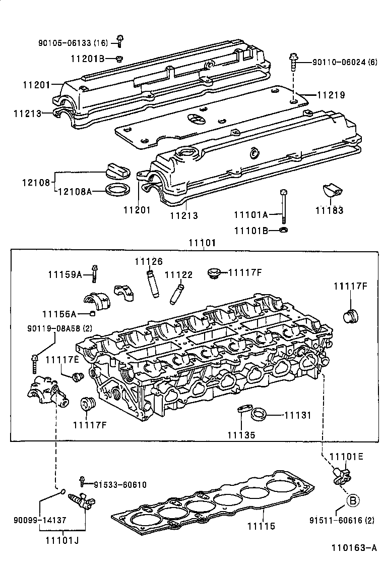 11201-88410 COVER SUB-ASSY, CYLINDER HEAD product image