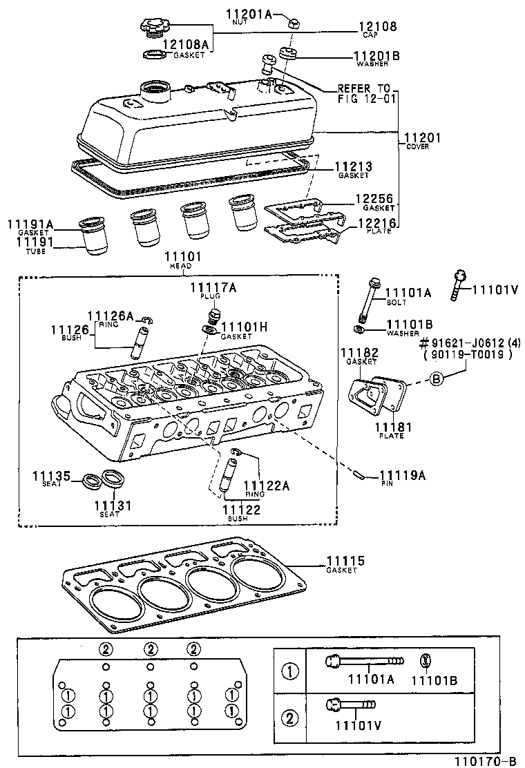11101-06030 HEAD SUB-ASSY, CYLINDER product image