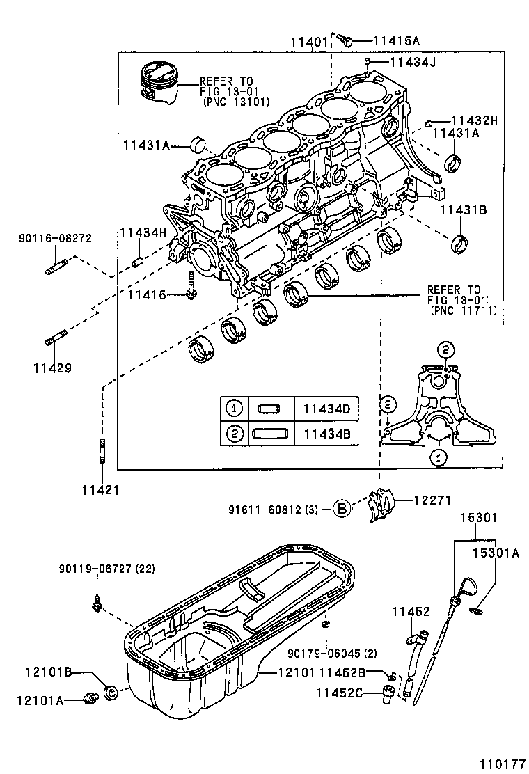 11452-70070 GUIDE, OIL LEVEL GAGE product image