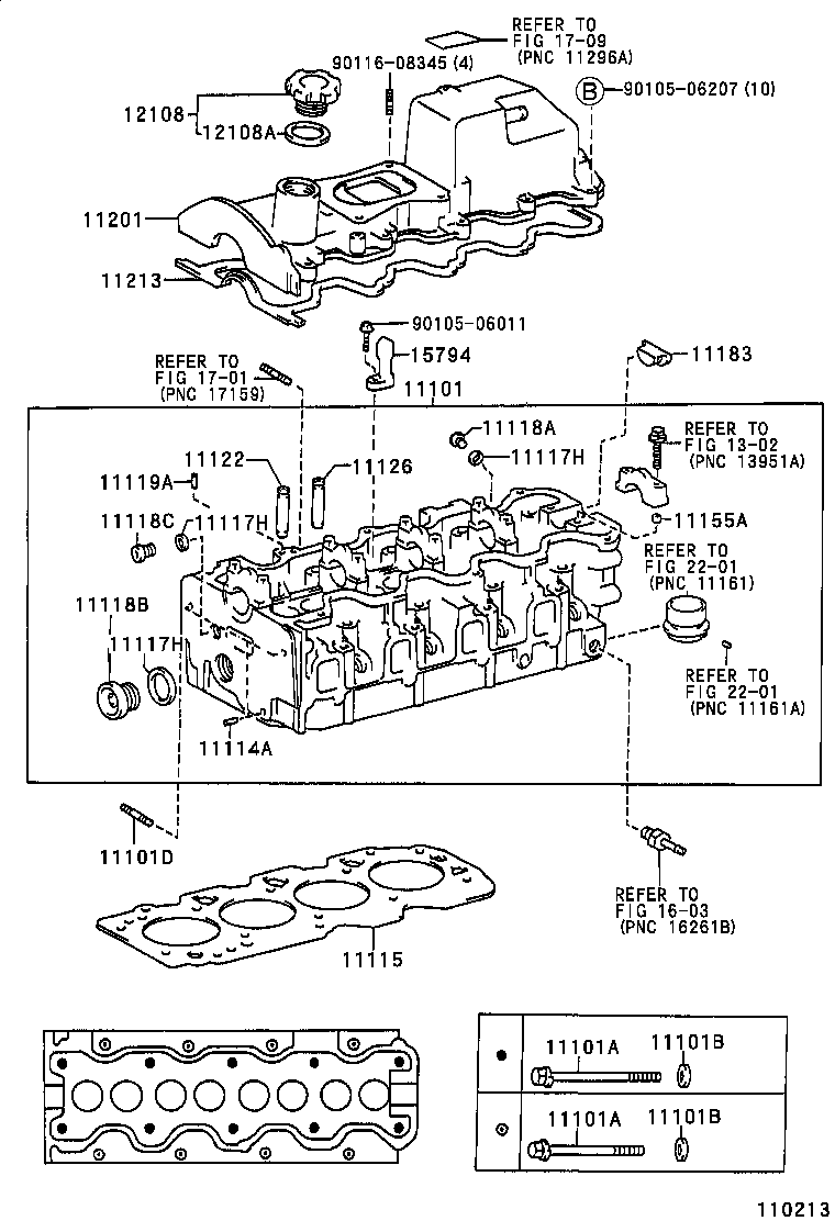 11201-64180 COVER SUB-ASSY, CYLINDER HEAD product image
