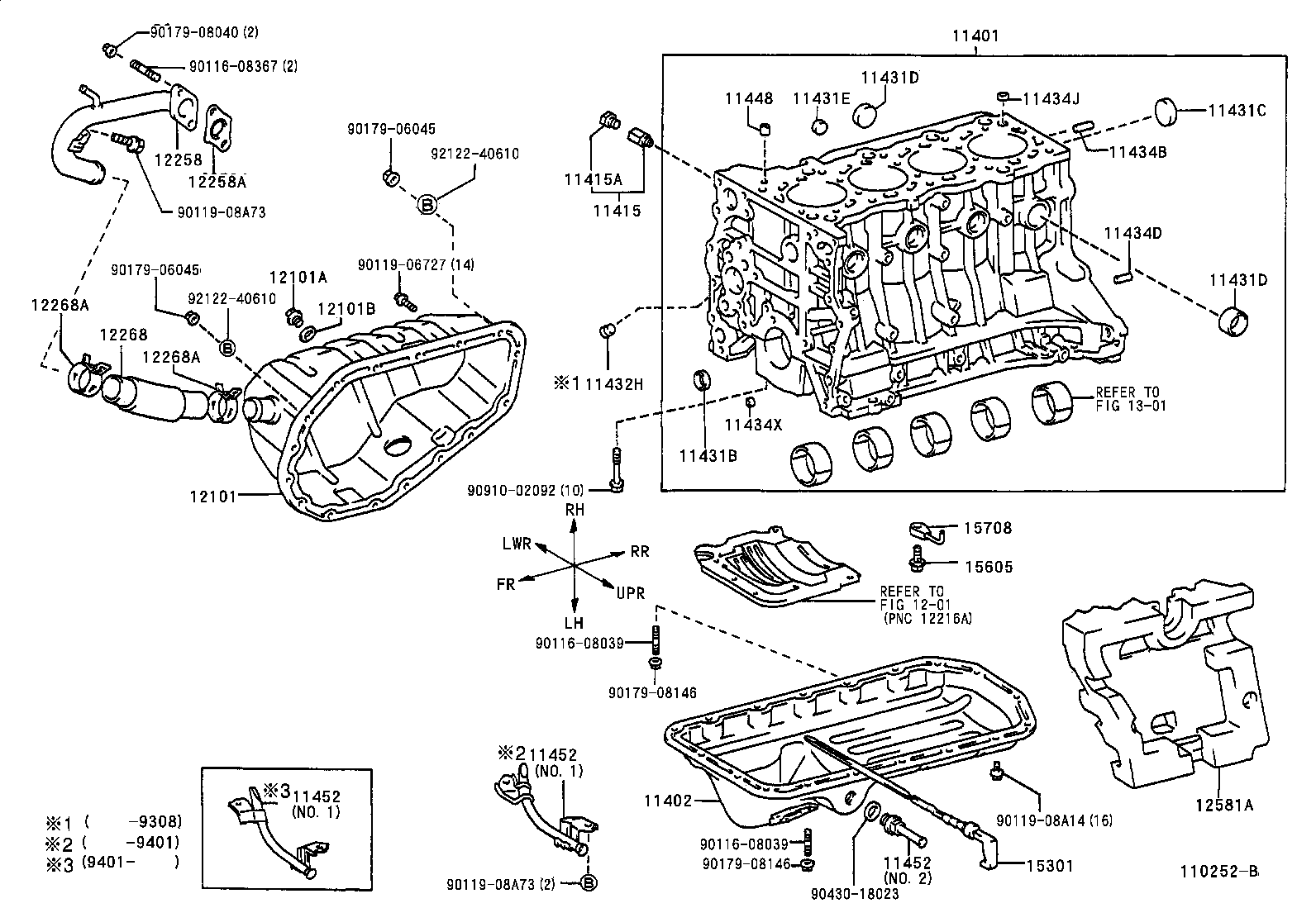 Toyota 96411-64000 PLUG, TIGHT, NO.3(FOR CYLINDER BLOCK)