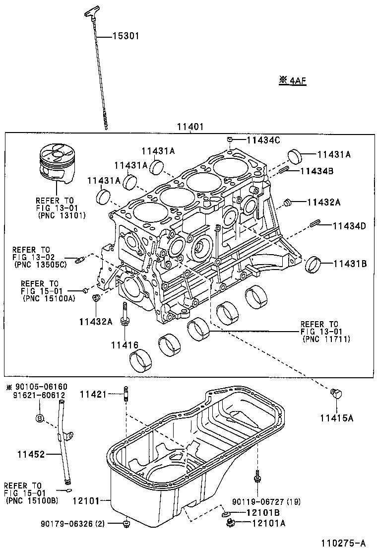 11401-69698 BLOCK SUB-ASSY, CYLINDER product image
