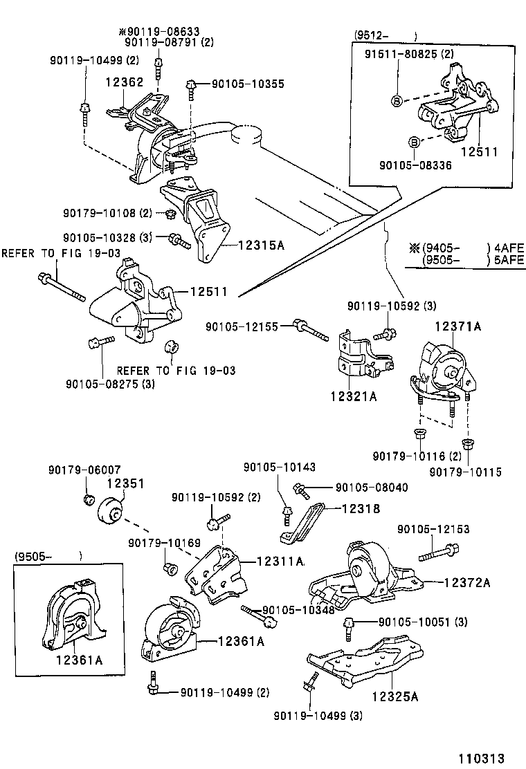 12317-16060 STAY, ENGINE MOUNTING, RH product image