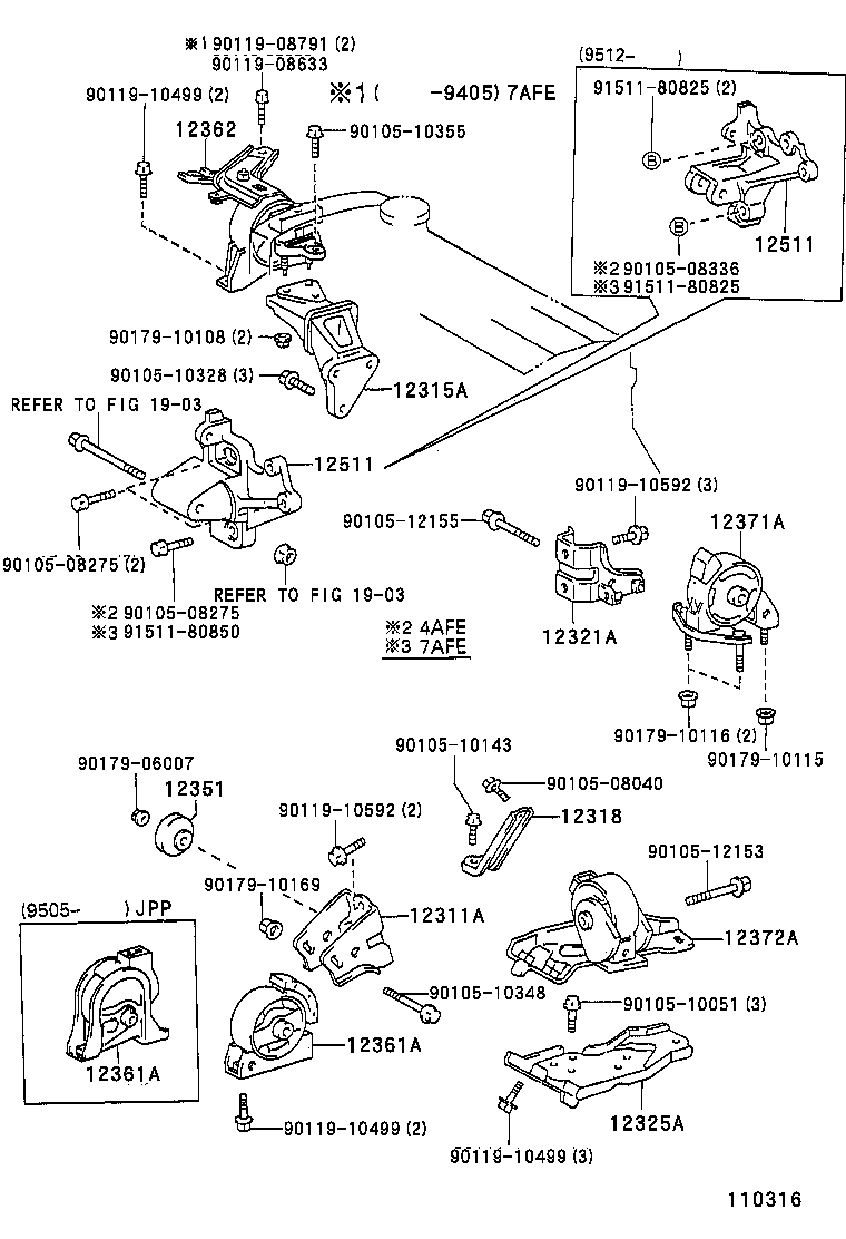 12315-15081 BRACKET, ENGINE MOUNTING, RH(FOR TRANSVERSE ENGINE) product image