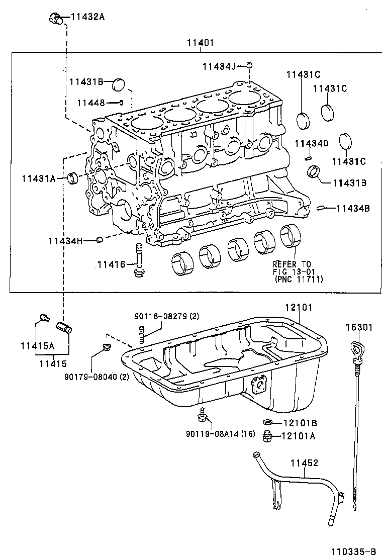 11452-62080 GUIDE, OIL LEVEL GAGE product image