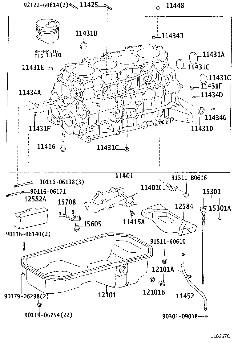 11452-62080 GUIDE, OIL LEVEL GAGE product image