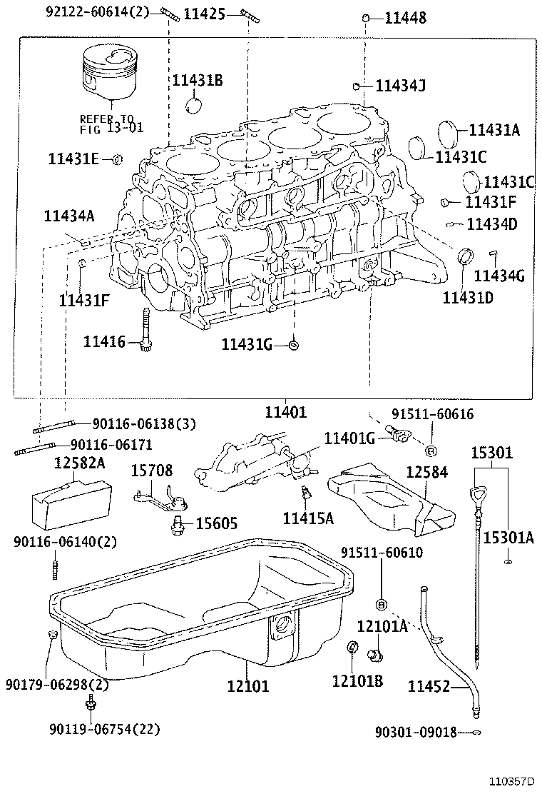 11452-67040 GUIDE, OIL LEVEL GAGE product image