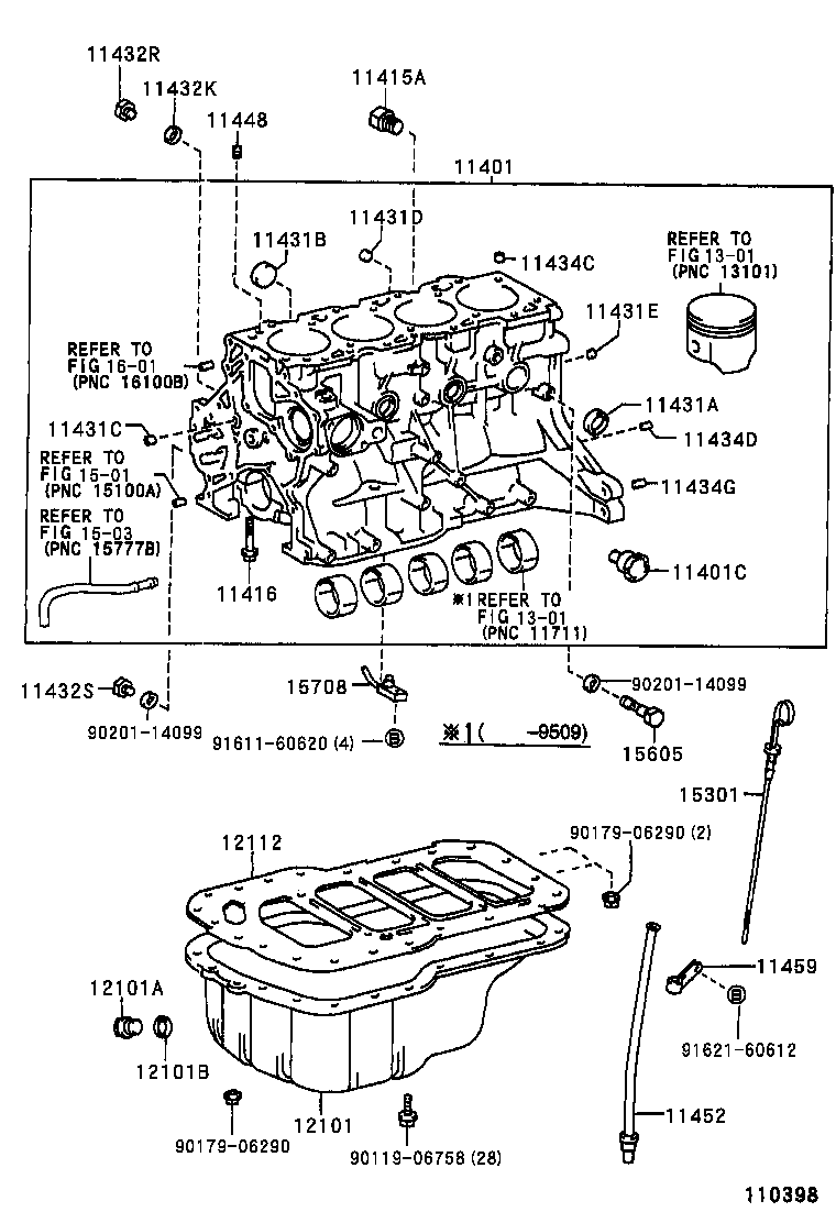 11401-69855 BLOCK SUB-ASSY, CYLINDER product image