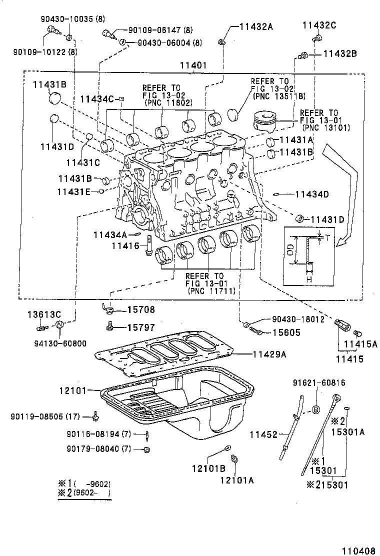 11401-59278 BLOCK SUB-ASSY, CYLINDER product image