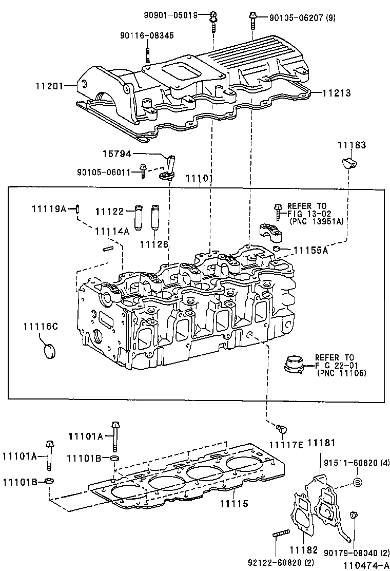 11201-64130 COVER SUB-ASSY, CYLINDER HEAD product image