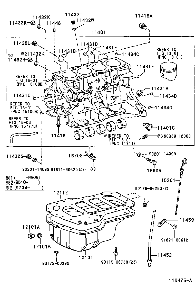 11401-69855 BLOCK SUB-ASSY, CYLINDER product image