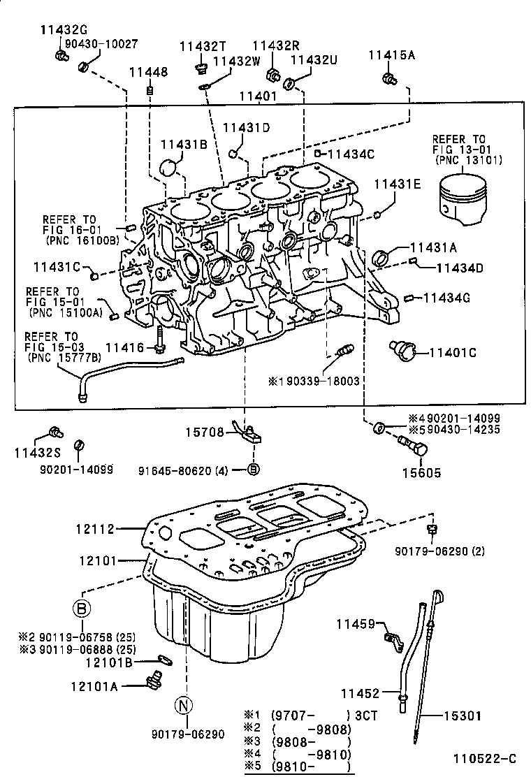 11401-69845 BLOCK SUB-ASSY, CYLINDER product image