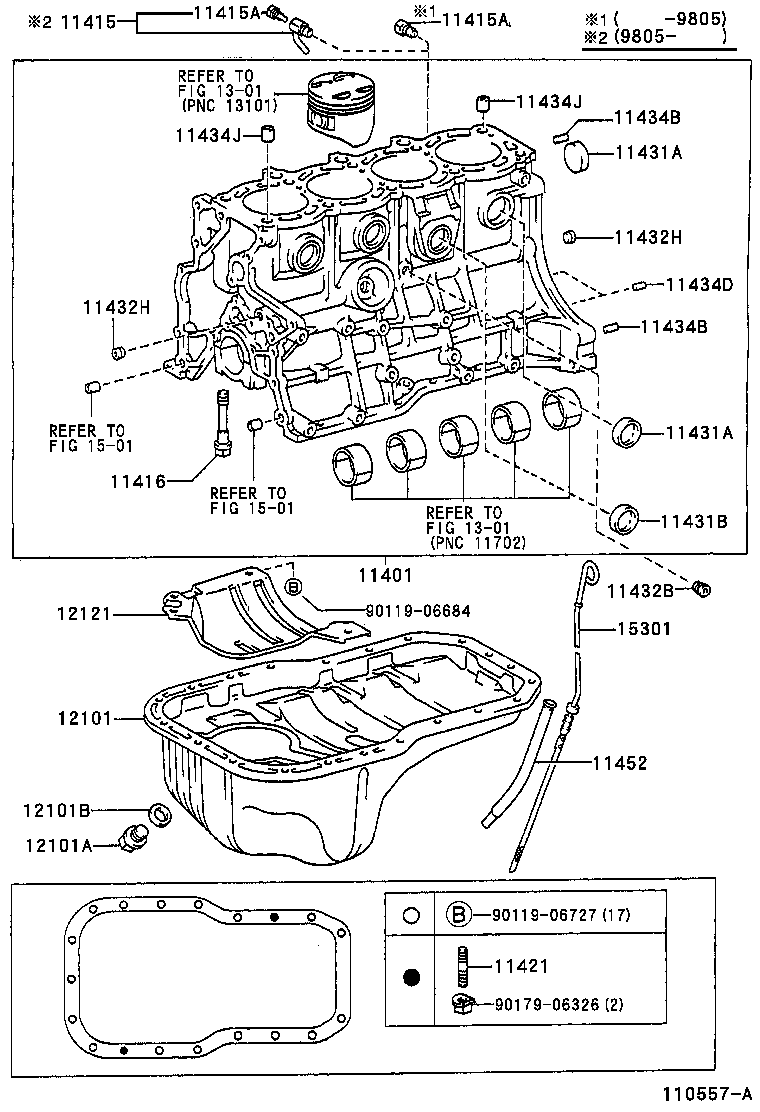 11401-79516 BLOCK SUB-ASSY, CYLINDER product image
