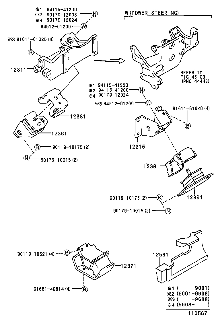 12501-72010 BRACKET, ALTERNATOR, NO.1 product image