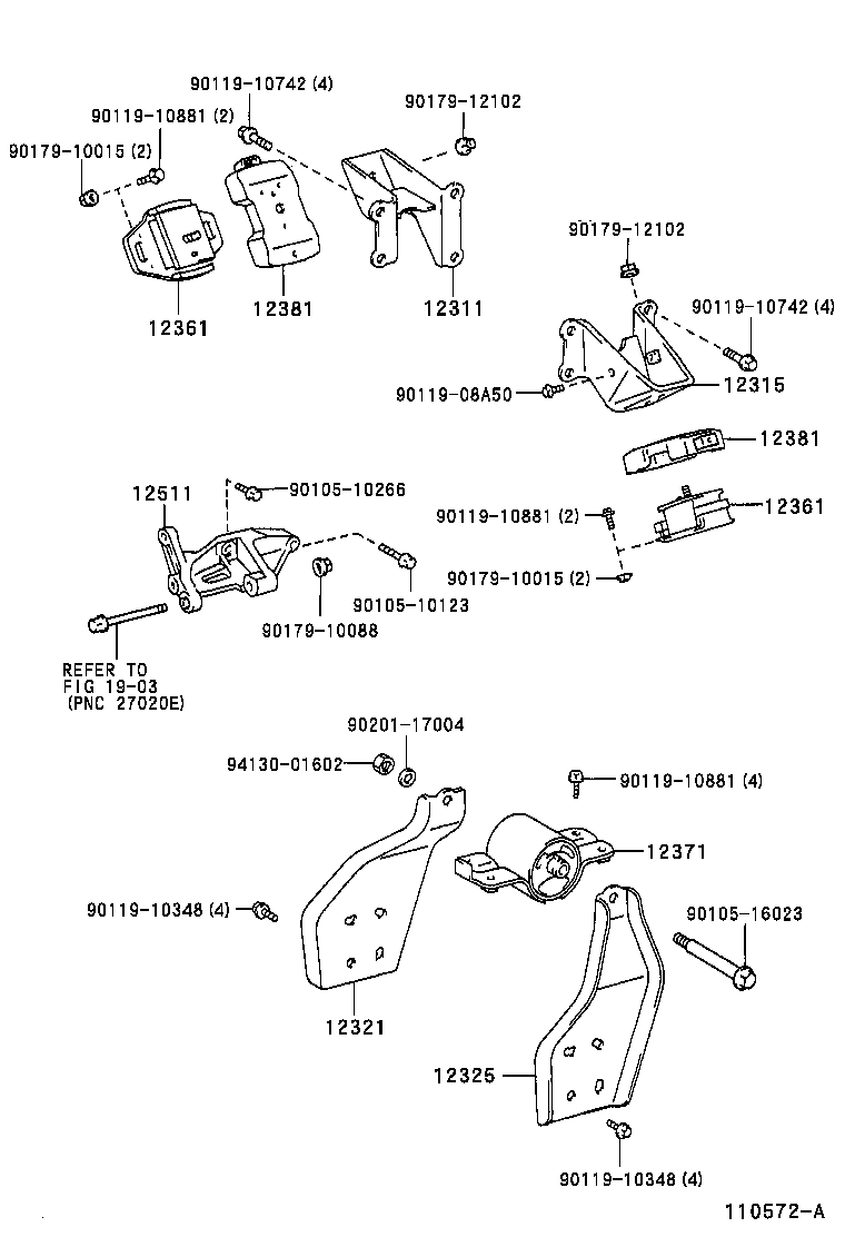 12512-58020 BRACKET, ALTERNATOR, NO.2 product image