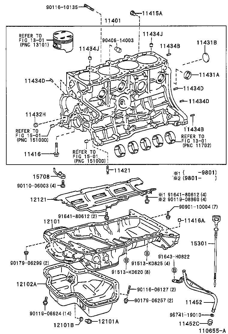 11401-79656 BLOCK SUB-ASSY, CYLINDER product image