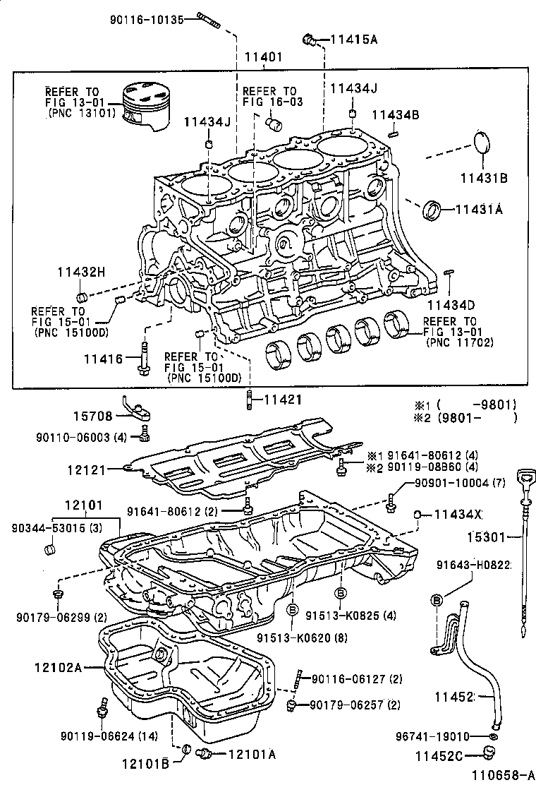 11401-79616 BLOCK SUB-ASSY, CYLINDER product image