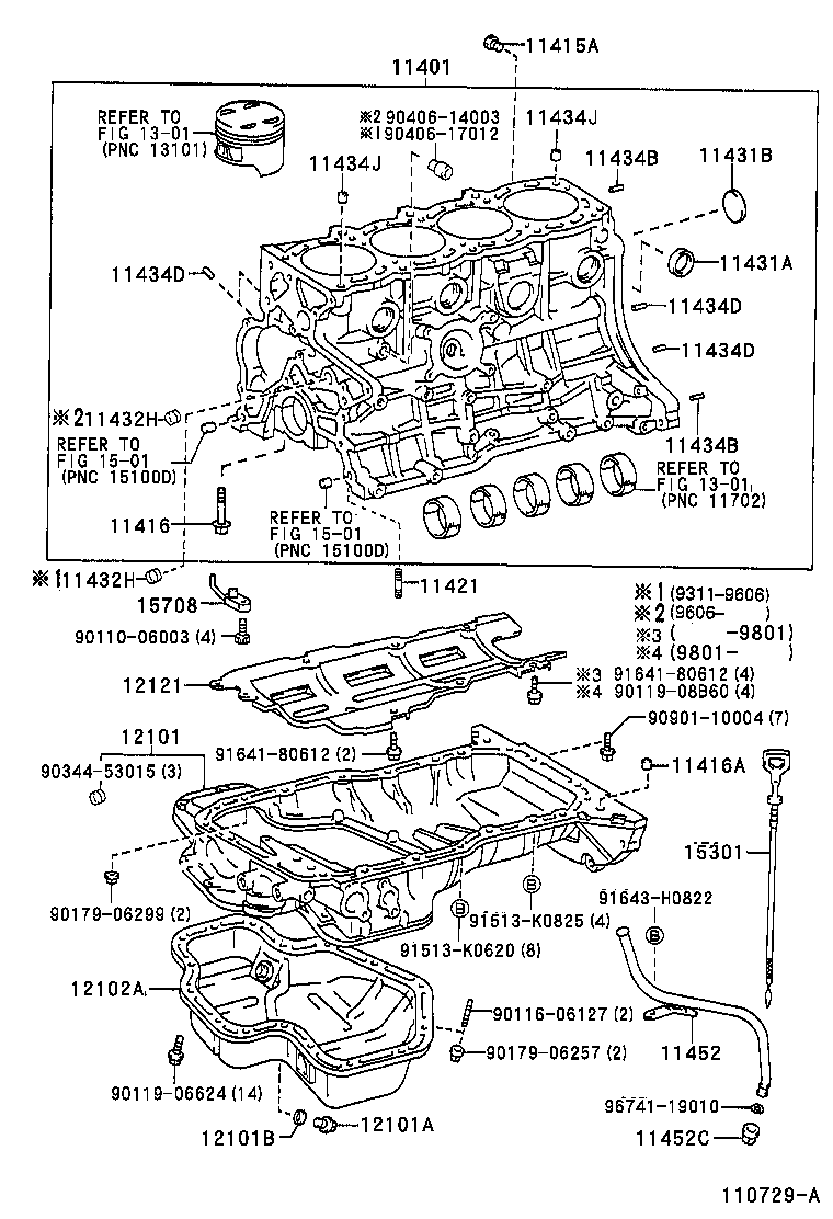 11401-79665 BLOCK SUB-ASSY, CYLINDER product image