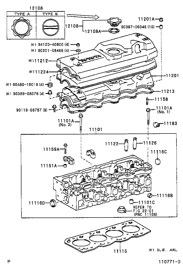 11101-05040 HEAD SUB-ASSY, CYLINDER product image