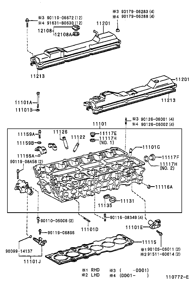 11101-49375 HEAD SUB-ASSY, CYLINDER product image