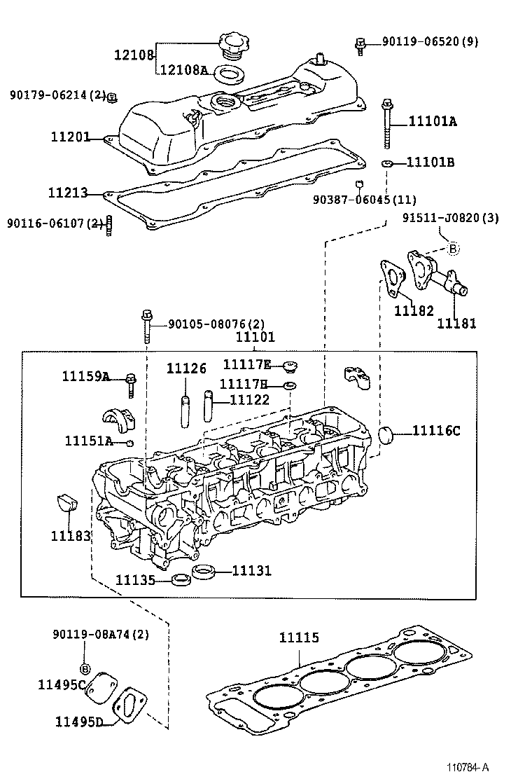 11101-05040 HEAD SUB-ASSY, CYLINDER product image