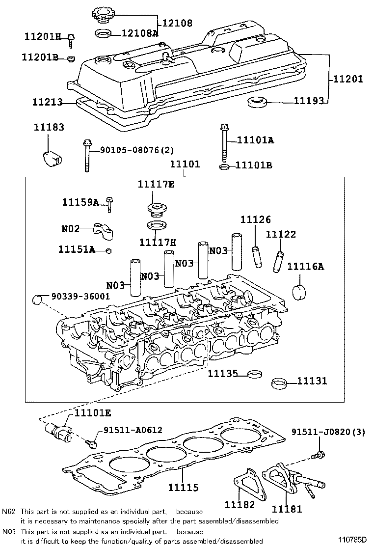 12180-05010 CAP SUB-ASSY, OIL FILLER product image
