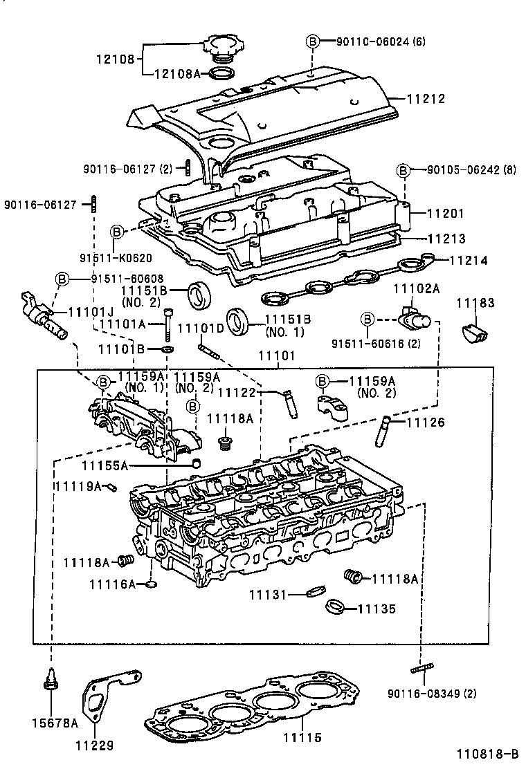 11201-88560 COVER SUB-ASSY, CYLINDER HEAD product image