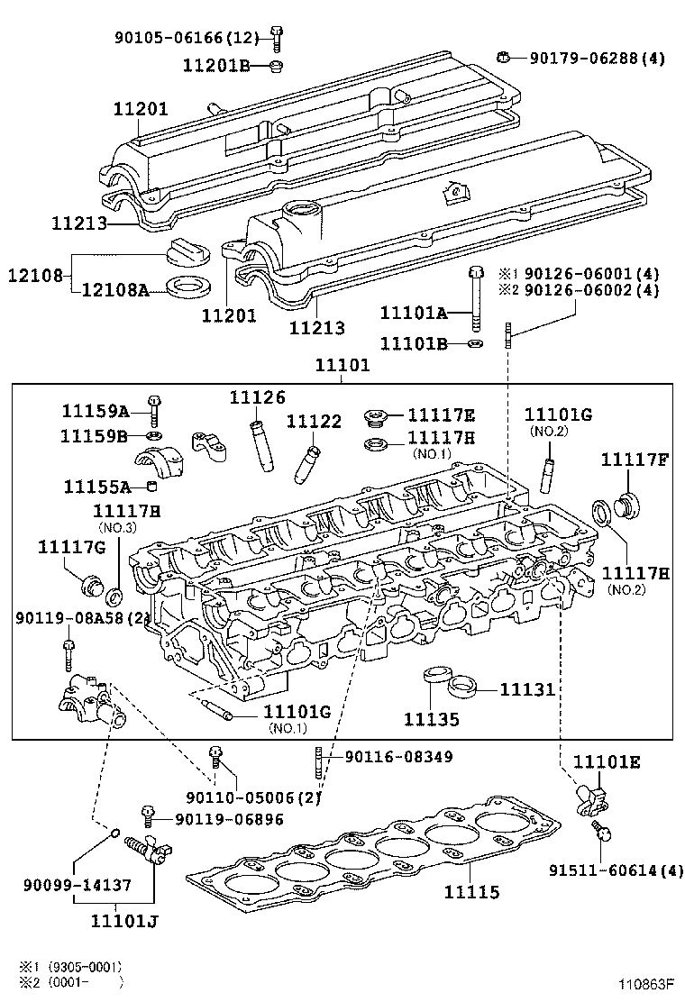 11101-49347 HEAD SUB-ASSY, CYLINDER product image